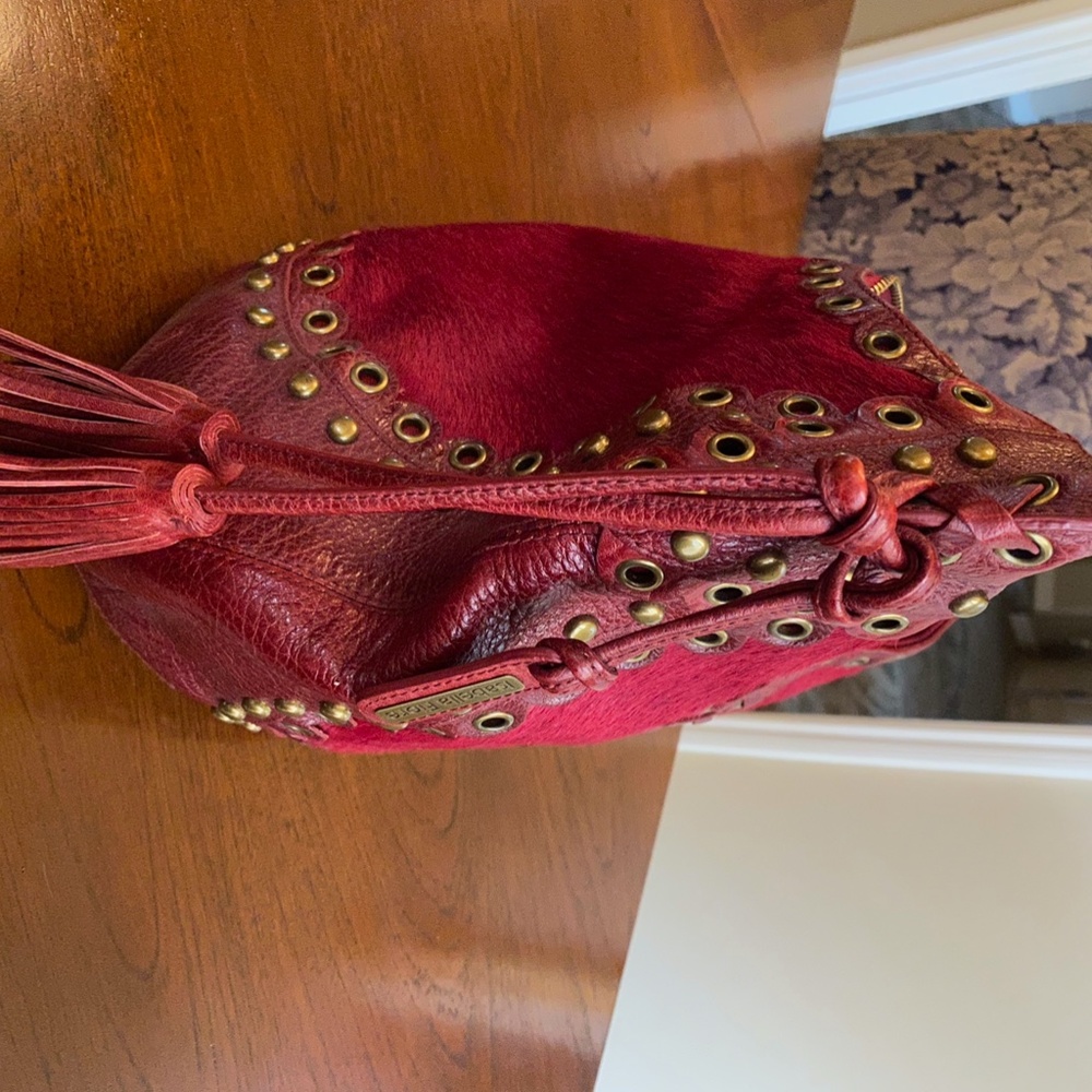 Isabella Fiore Red Hobo Bag - Picture 8 of 14